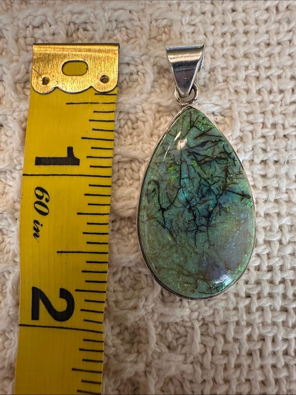 Monarch Opal Sterling Pendant - Picture 8 of 9